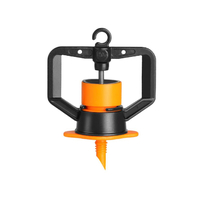 رشاش ميكرو بمنظم ضغط خلخله فونية صفراء - 1.25 مم